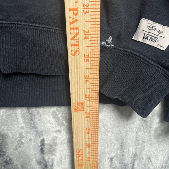 Disney Vans Large Black & White Cheshire Cat Sweatshirt Glow in the Dark - Picture 6 of 9